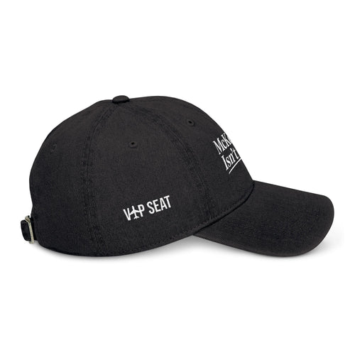 Embroidered Denim Hat — "McKenna Isn't Real" Vintage Adjustable Cap